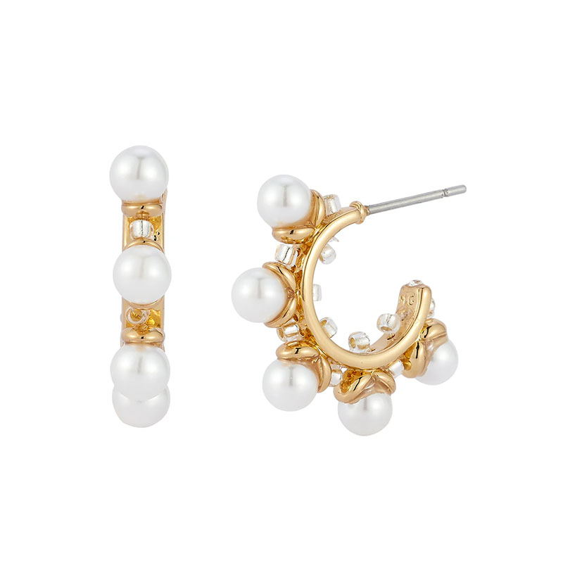 Mignonne Gavigan 14kt Yellow Gold Plated Micro Delfina Hoops
